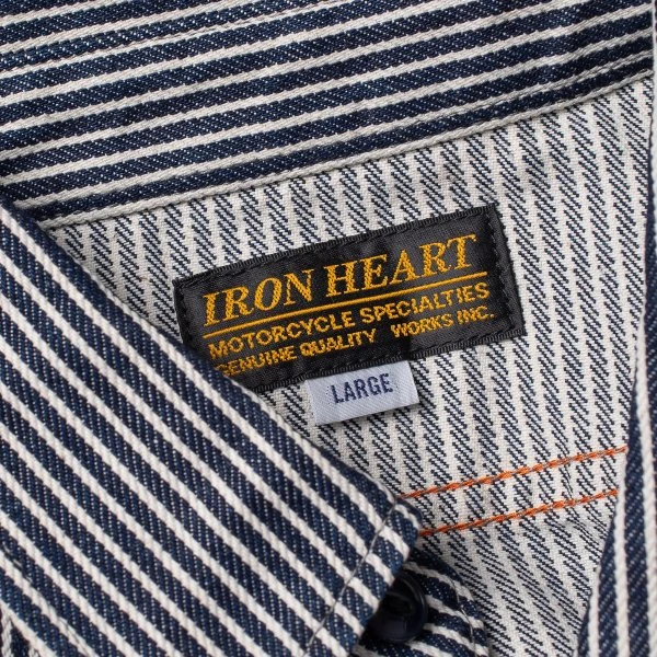 12oz Hickory Stripe Work Shirt - Indigo 9 12oz Hickory Stripe Work Shirt - Indigo - Image 7