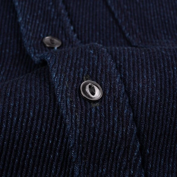 14oz Kersey Work Shirt - Indigo 14 14oz Kersey Work Shirt - Indigo - Image 12