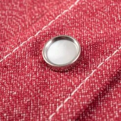 10oz Mock Twist Selvedge Chambray Western Shirt - Red 'The Salt And Cayenne' -Denim Clothing-Iron Heart International ihsh 289 red 7