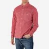 10oz Mock Twist Selvedge Chambray Work Shirt - Red