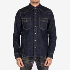 18oz Vintage Selvedge Denim CPO Shirt - Indigo