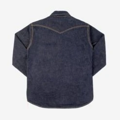 18oz Vintage Selvedge Denim CPO Shirt - Indigo -Denim Clothing-Iron Heart International ihsh 292 ind 3