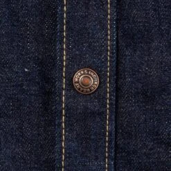 18oz Vintage Selvedge Denim CPO Shirt - Indigo -Denim Clothing-Iron Heart International ihsh 292 ind 7