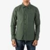 13oz Military Serge Work Shirt - Olive -Denim Clothing-Iron Heart International ihsh 307 olv
