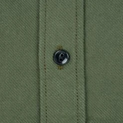 13oz Military Serge Work Shirt - Olive -Denim Clothing-Iron Heart International ihsh 307 olv 7