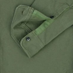 13oz Military Serge Work Shirt - Olive -Denim Clothing-Iron Heart International ihsh 307 olv 9