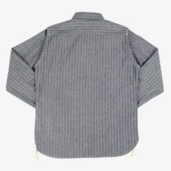 12oz Herringbone Work Shirt - Indigo -Denim Clothing-Iron Heart International ihsh 308 ind 2