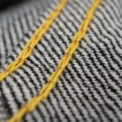 12oz Selvedge Denim Western Shirt - Black -Denim Clothing-Iron Heart International ihsh 33 blk 10