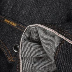 12oz Selvedge Denim Western Shirt - Black -Denim Clothing-Iron Heart International ihsh 33 blk 6