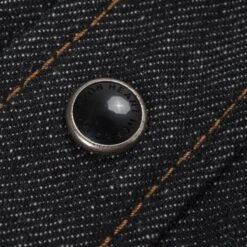 12oz Selvedge Denim Western Shirt - Black -Denim Clothing-Iron Heart International ihsh 33 blk 7