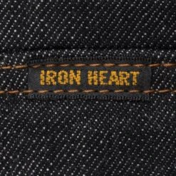 12oz Selvedge Denim Western Shirt - Black -Denim Clothing-Iron Heart International ihsh 33 blk 8