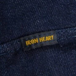 12oz Selvedge Denim Western Shirt With Tonal Stitching - Indigo 31 12oz Selvedge Denim Western Shirt With Tonal Stitching - Indigo -Denim Clothing-Iron Heart International ihsh 33 t 12