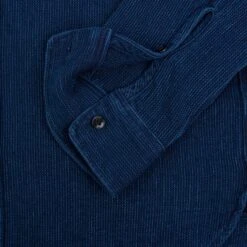 Waffle Work Shirt - Indigo -Denim Clothing-Iron Heart International ihsh 96 10