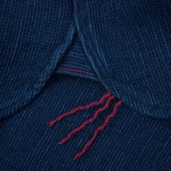 Waffle Work Shirt - Indigo -Denim Clothing-Iron Heart International ihsh 96 11