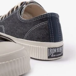 21oz Selvedge Denim Low-Top Sneakers - Indigo -Denim Clothing-Iron Heart International ihsn 01 ind 4