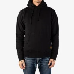 14oz Ultra Heavyweight Loopwheel Cotton Hoodie - Black