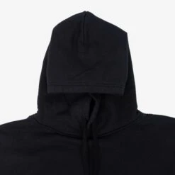 14oz Ultra Heavyweight Loopwheel Cotton Hoodie - Black 15 14oz Ultra Heavyweight Loopwheel Cotton Hoodie - Black -Denim Clothing-Iron Heart International ihsw 49 blk 5