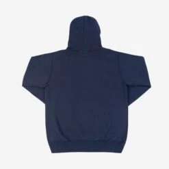 14oz Ultra Heavyweight Loopwheel Cotton Hoodie - Navy -Denim Clothing-Iron Heart International ihsw 49 nav 3