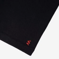 11oz Cotton Knit Crew Neck T-Shirt - Black -Denim Clothing-Iron Heart International iht 1600 blk 5