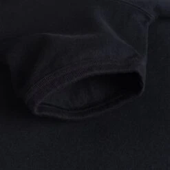 11oz Cotton Knit Crew Neck T-Shirt - Black -Denim Clothing-Iron Heart International iht 1600 blk 6