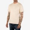 11oz Cotton Knit Crew Neck T-Shirt - Cream 1 11oz Cotton Knit Crew Neck T-Shirt - Cream -Denim Clothing-Iron Heart International iht 1600 crm