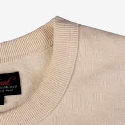 11oz Cotton Knit Crew Neck T-Shirt - Cream -Denim Clothing-Iron Heart International iht 1600 crm 4