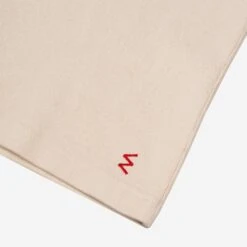 11oz Cotton Knit Crew Neck T-Shirt - Cream -Denim Clothing-Iron Heart International iht 1600 crm 5