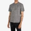 6.5oz Loopwheel Crew Neck T-Shirt - Marl Grey -Denim Clothing-Iron Heart International iht 1610 gry