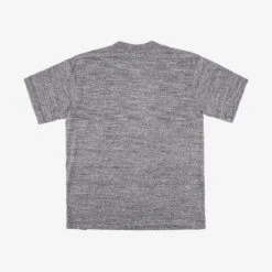 6.5oz Loopwheel Crew Neck T-Shirt - Marl Grey -Denim Clothing-Iron Heart International iht 1610 gry 2