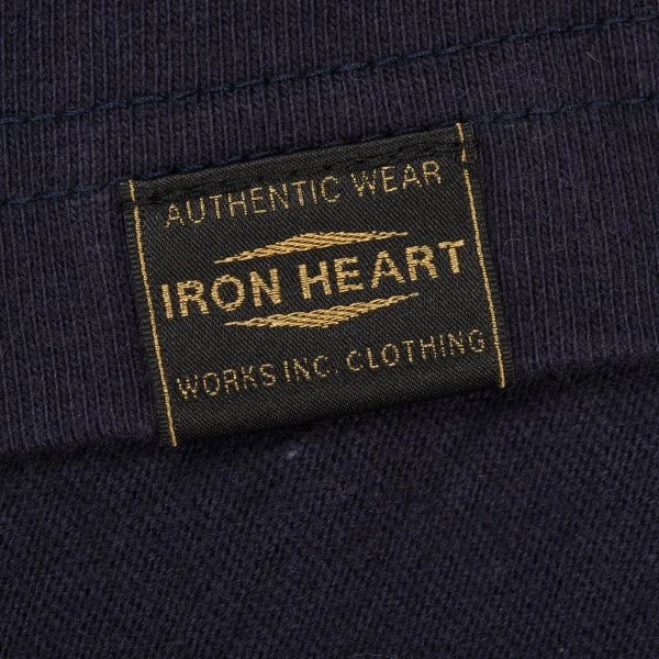 6.5oz Loopwheel Crew Neck T-Shirt - Navy 6 6.5oz Loopwheel Crew Neck T-Shirt - Navy - Image 4