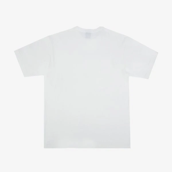 6.5oz Loopwheel Crew Neck T-Shirt With Longer Body - White 5 6.5oz Loopwheel Crew Neck T-Shirt With Longer Body - White - Image 3