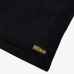 11oz Cotton Knit Long Sleeved Crew Neck Sweater - Black -Denim Clothing-Iron Heart International ihtl 1501 blk 5