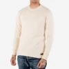 11oz Cotton Knit Long Sleeved Crew Neck Sweater - Cream -Denim Clothing-Iron Heart International ihtl 1501 crm