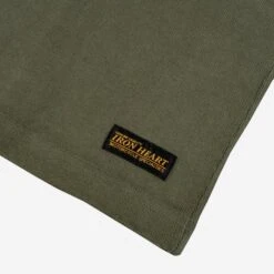 11oz Cotton Knit Long Sleeved Crew Neck Sweater - Olive 17 11oz Cotton Knit Long Sleeved Crew Neck Sweater - Olive -Denim Clothing-Iron Heart International ihtl 1501 olv 7