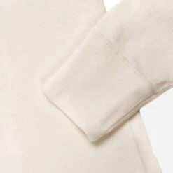 11oz Cotton Knit Long Sleeved Crew Neck Sweater - White 11 11oz Cotton Knit Long Sleeved Crew Neck Sweater - White -Denim Clothing-Iron Heart International ihtl 1501 wht 4