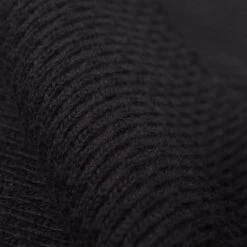 Cotton Knit Crew Neck Long Sleeved Thermal Sweater - Black -Denim Clothing-Iron Heart International ihtl 1700 blk 6