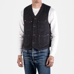 12oz Wabash/Duck Work Vest - Black/Black