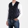12oz Wabash/Duck Work Vest - Indigo/Navy -Denim Clothing-Iron Heart International ihv 02 ind