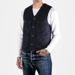 12oz Wabash/Duck Work Vest - Indigo/Navy