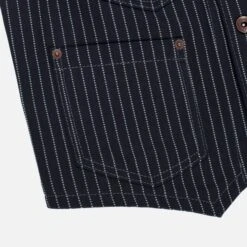 12oz Wabash/Duck Work Vest - Indigo/Navy -Denim Clothing-Iron Heart International ihv 02 ind 4