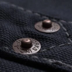 12oz Wabash/Duck Work Vest - Indigo/Navy -Denim Clothing-Iron Heart International ihv 02 ind 5