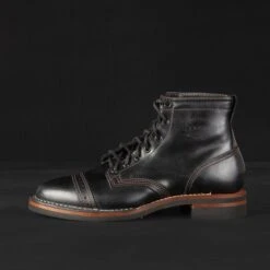 Iron Heart Int'l X Wesco® - 7" Tie Domain Toe Cap Boot - Black