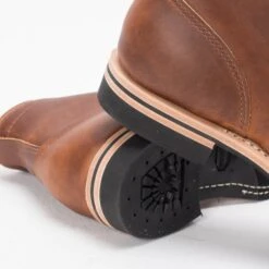 Iron Heart Int'l X Wesco® - 7" Domain Toe Cap Boot - British Tan -Denim Clothing-Iron Heart International ihwe alex tan 8