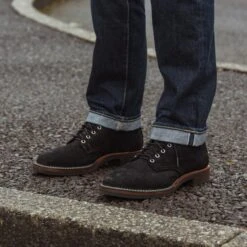 Iron Heart Int'l X Wesco® - 7" Rough-Out "Foot Patrol" - Black -Denim Clothing-Iron Heart International ihwe fp6 10