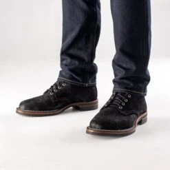 Iron Heart Int'l X Wesco® - 7" Rough-Out "Foot Patrol" - Black -Denim Clothing-Iron Heart International ihwe fp6 9