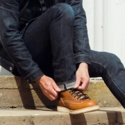 Iron Heart Int'l X Wesco® - 8" British Tan Domain Jobmaster® Boot - The "Journeyman" 29 Iron Heart Int'l X Wesco® - 8" British Tan Domain Jobmaster® Boot - The "Journeyman" -Denim Clothing-Iron Heart International ihwe jou 13