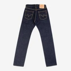18oz Vintage Selvedge Denim Straight Cut Jeans - Indigo -Denim Clothing-Iron Heart International indigo 18oz vintage selvedge denim straight cut 3