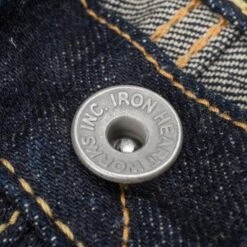 18oz Vintage Selvedge Denim Straight Cut Jeans - Indigo -Denim Clothing-Iron Heart International indigo 18oz vintage selvedge denim straight cut 6