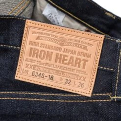 18oz Vintage Selvedge Denim Straight Cut Jeans - Indigo -Denim Clothing-Iron Heart International indigo 18oz vintage selvedge denim straight cut 7