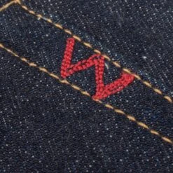 18oz Vintage Selvedge Denim Straight Cut Jeans - Indigo -Denim Clothing-Iron Heart International indigo 18oz vintage selvedge denim straight cut 9